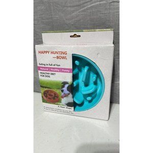 Happy Hunting Slow Feeder Dog Bowl for small to medium dogs